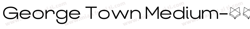 George Town Medium字体转换